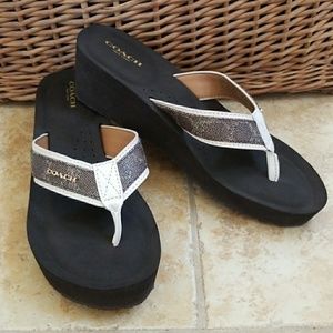 Coach wedge sandals